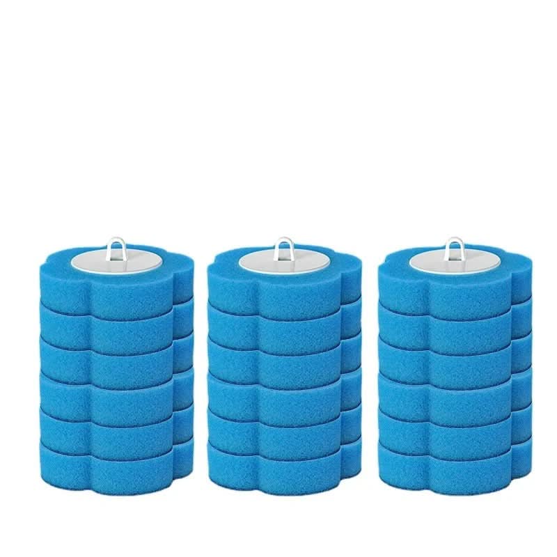 Toilet Brush Set Disposable Replaceable Multi-Layer Heads