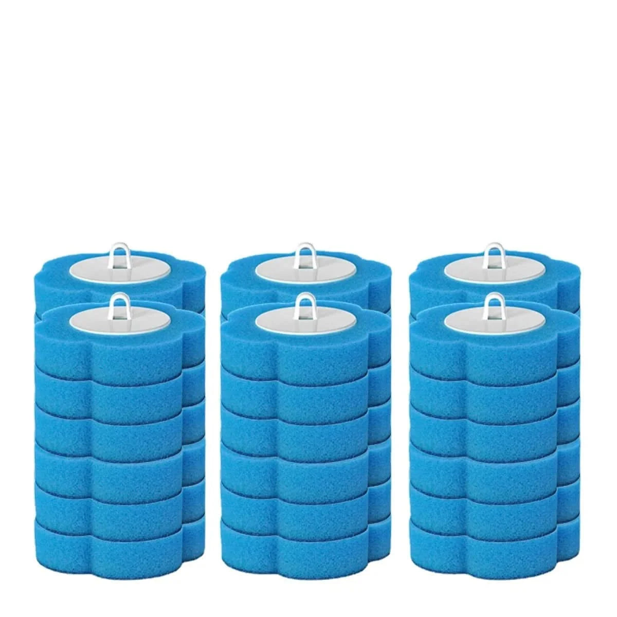 Toilet Brush Set Disposable Replaceable Multi-Layer Heads
