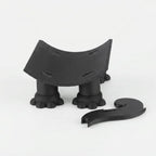 Toilet Paper Holder Freestanding Cat Silhouette Black Metal