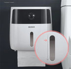 Toilet Paper Holder Wall-Mounted Waterproof Towel Storage