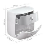 Toilet Paper Holder Wall-Mounted Waterproof Towel Storage