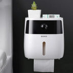 Toilet Paper Holder Wall-Mounted Waterproof Towel Storage