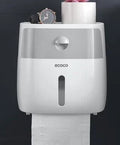 Toilet Paper Holder Wall-Mounted Waterproof Towel Storage