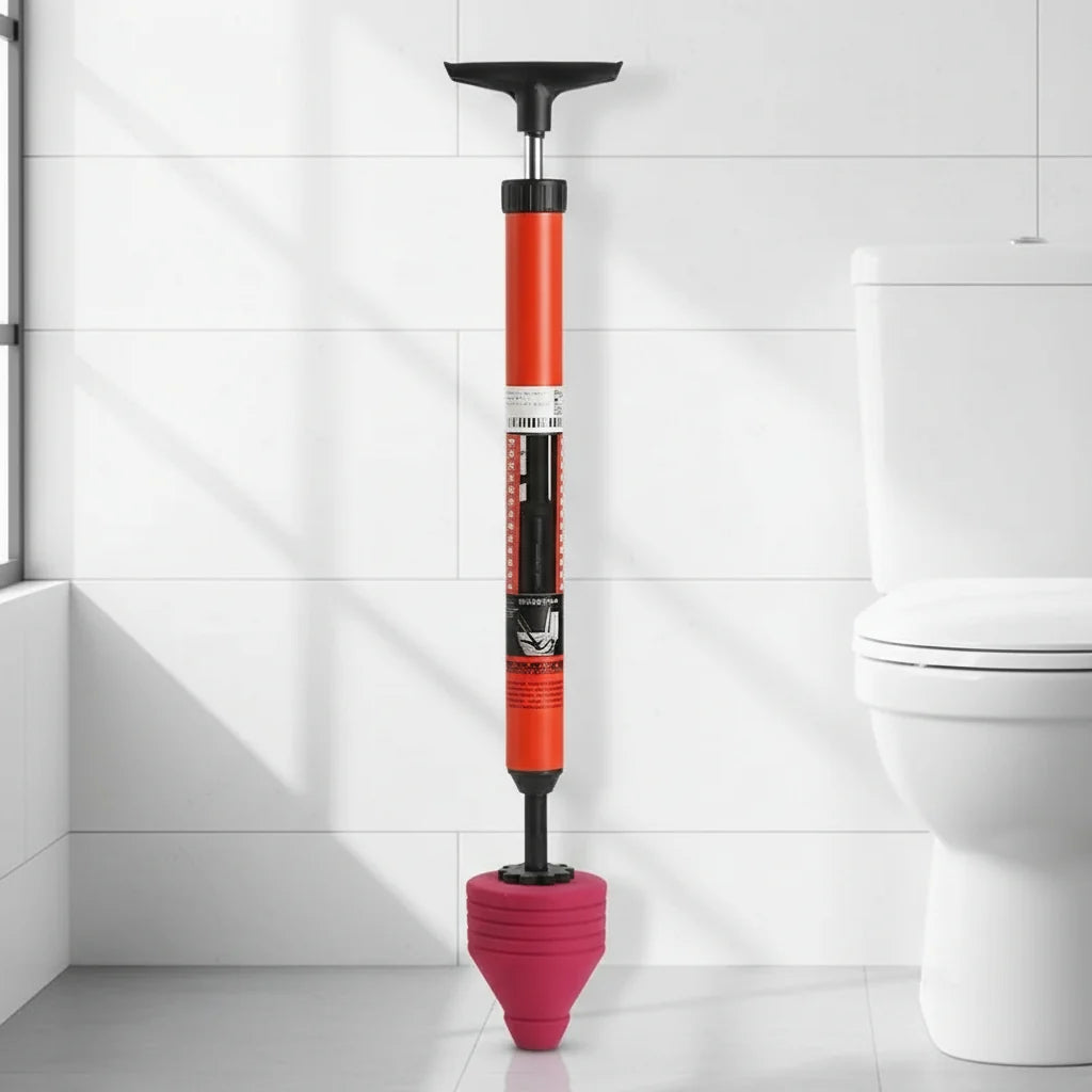 Toilet Plunger Compressed Air Interchangeable Attachments