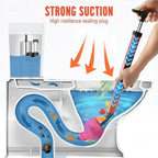 Toilet Plunger Compressed Air Interchangeable Attachments