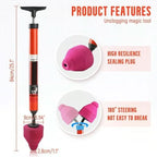Toilet Plunger Compressed Air Interchangeable Attachments