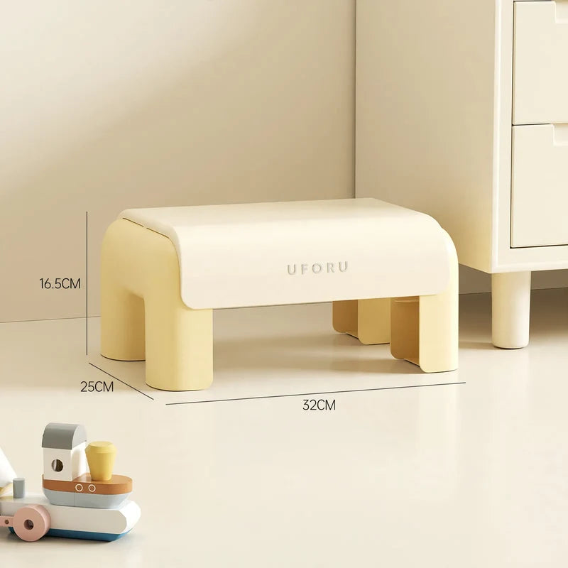 Toilet Stool Ergonomic Support Space-Saving Design