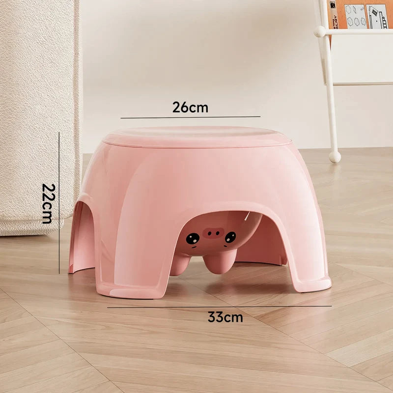 Toilet Stool Ergonomic Support Space-Saving Design