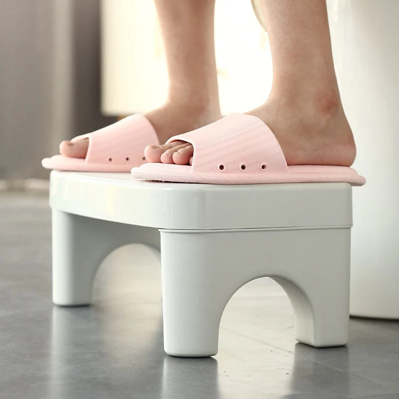 Toilet Stool U-Shaped Design Non-Slip Feet Wipe-Clean Surface