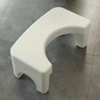Toilet Stool U-Shaped Design Non-Slip Feet Wipe-Clean Surface