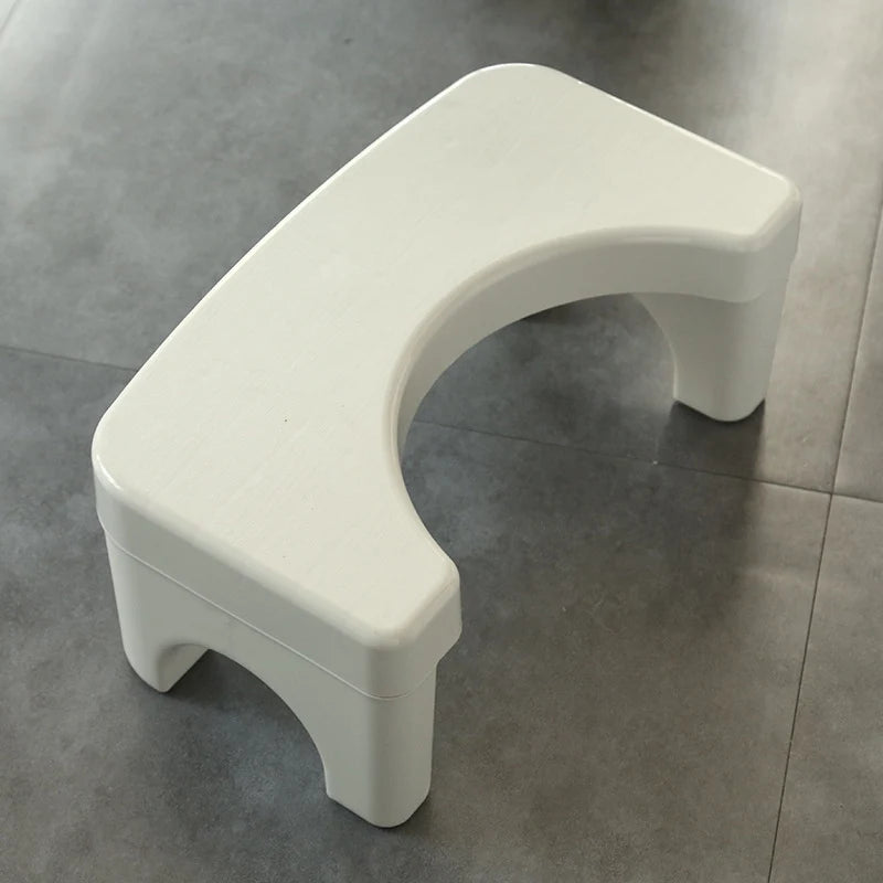 Toilet Stool U-Shaped Design Non-Slip Feet Wipe-Clean Surface