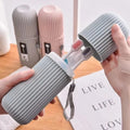 Toothbrush Case Compact Secure Closure & Carry Handle