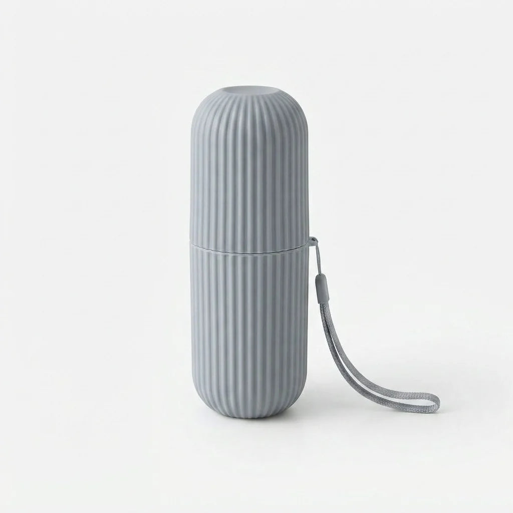 Toothbrush Case Compact Secure Closure & Carry Handle