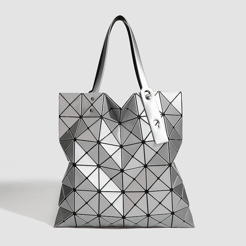 Tote Bag Geometric Pattern Removable Shoulder Strap