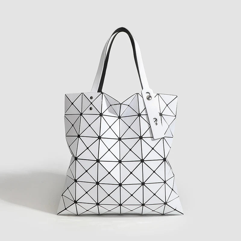 Tote Bag Geometric Pattern Removable Shoulder Strap