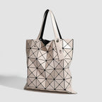Tote Bag Geometric Pattern Removable Shoulder Strap