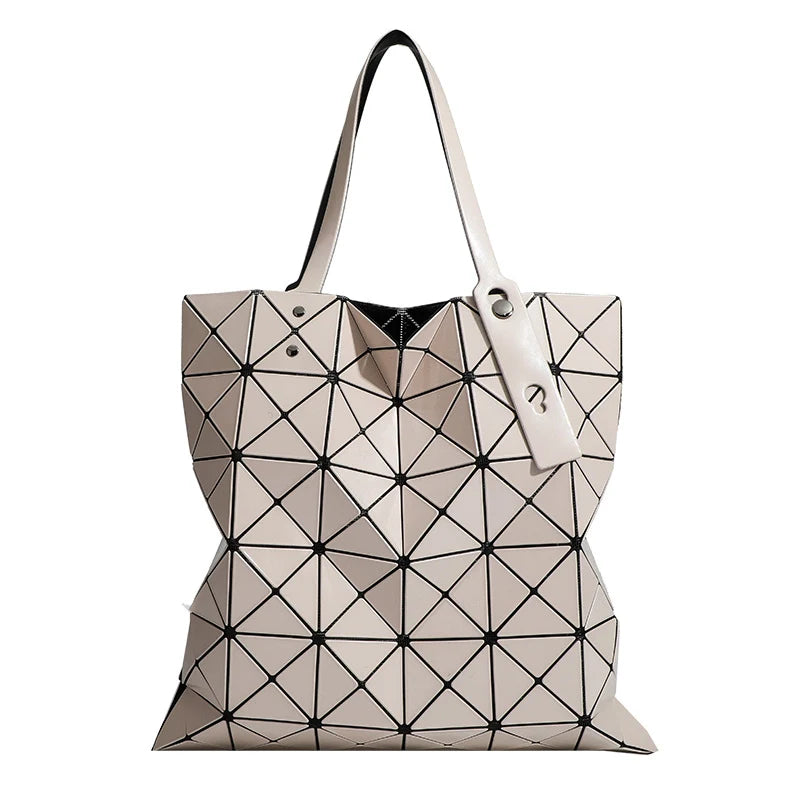 Tote Bag Geometric Pattern Removable Shoulder Strap