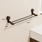 Towel Holder Double-Layer Suction Mount No-Drill Installation