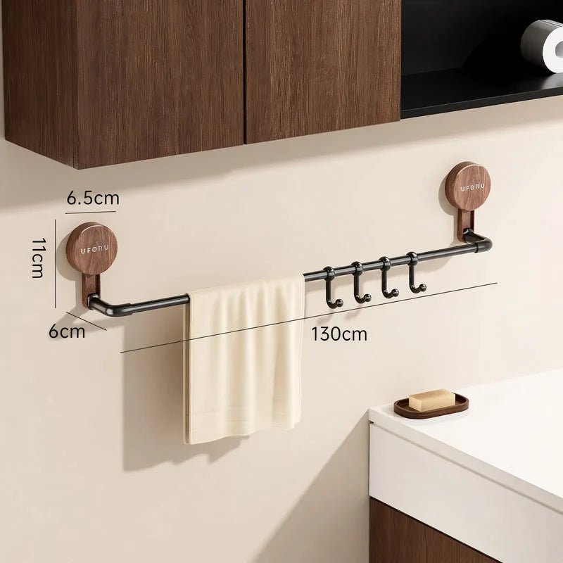 Towel Holder Double-Layer Suction Mount No-Drill Installation
