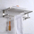 Towel Rack Wall-Mounted Stainless Steel Shelf