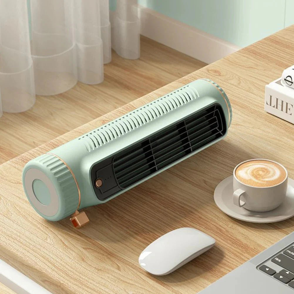 Tower Fan Bladeless 360° Circulation USB Rechargeable