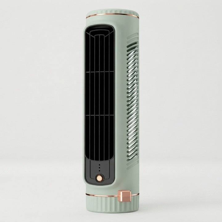 Tower Fan Bladeless 360° Circulation USB Rechargeable