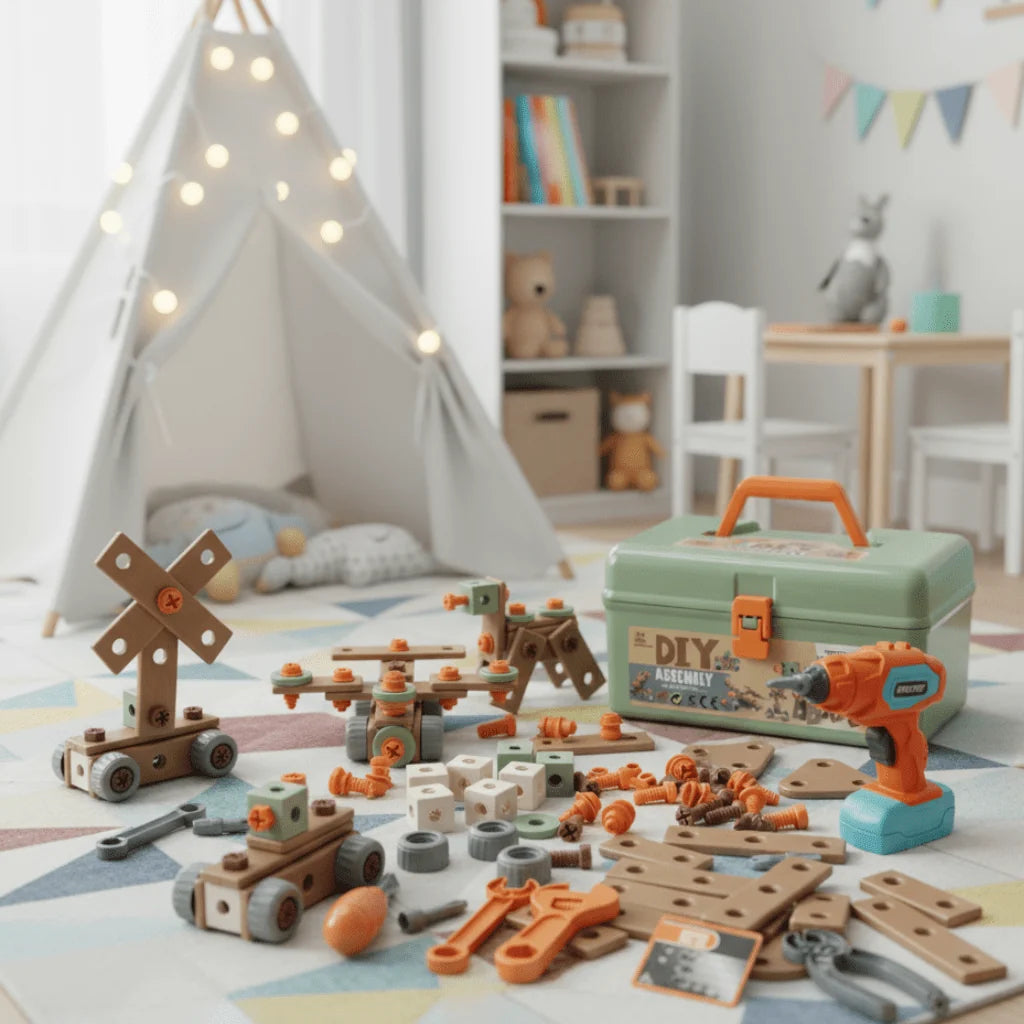 Toy Tool Set ABS Plastic Creative Pretend Play