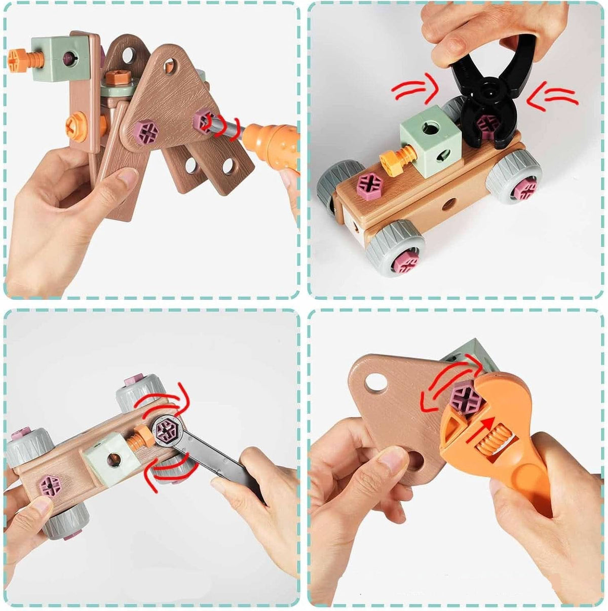 Toy Tool Set ABS Plastic Creative Pretend Play