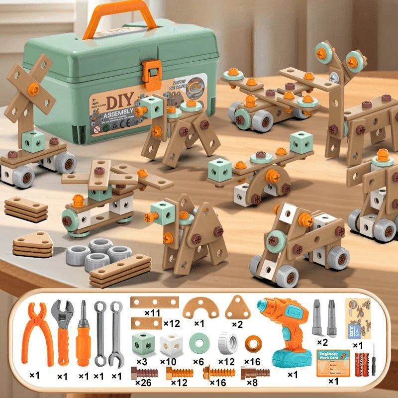 Toy Tool Set ABS Plastic Creative Pretend Play