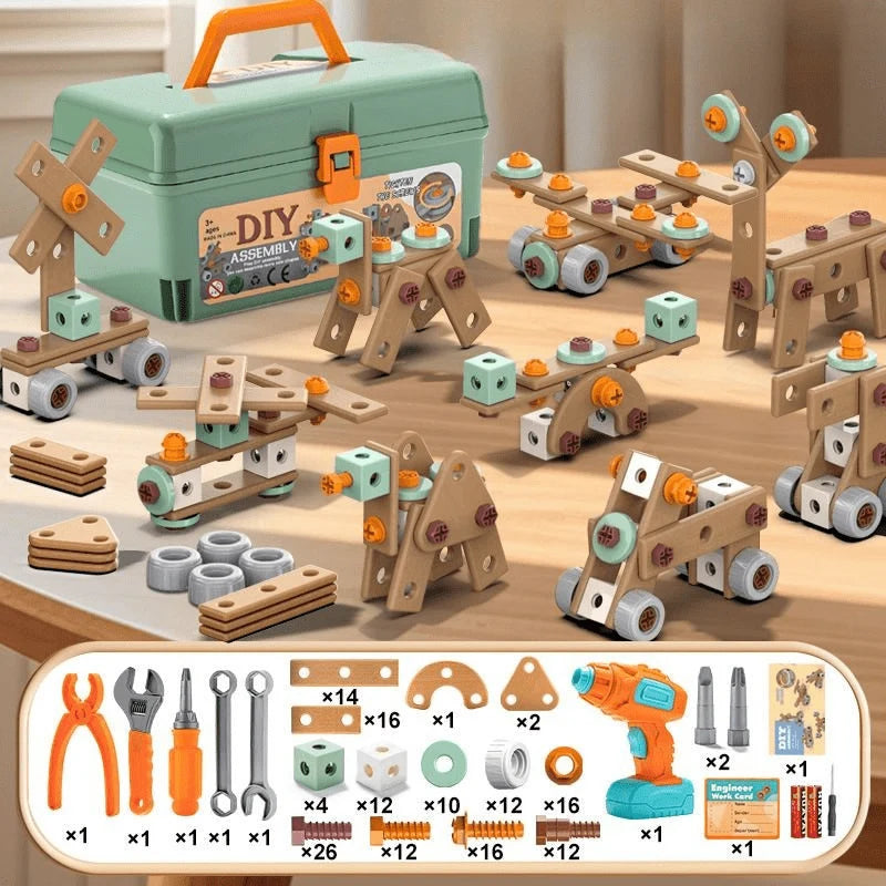 Toy Tool Set ABS Plastic Creative Pretend Play