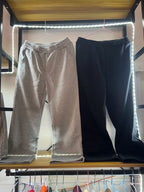 Tracksuit Set Oversized Cotton Blend Fleece-Lined