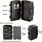 Trail Camera 16MP No-Glow Infrared Night Vision IP66 Waterproof