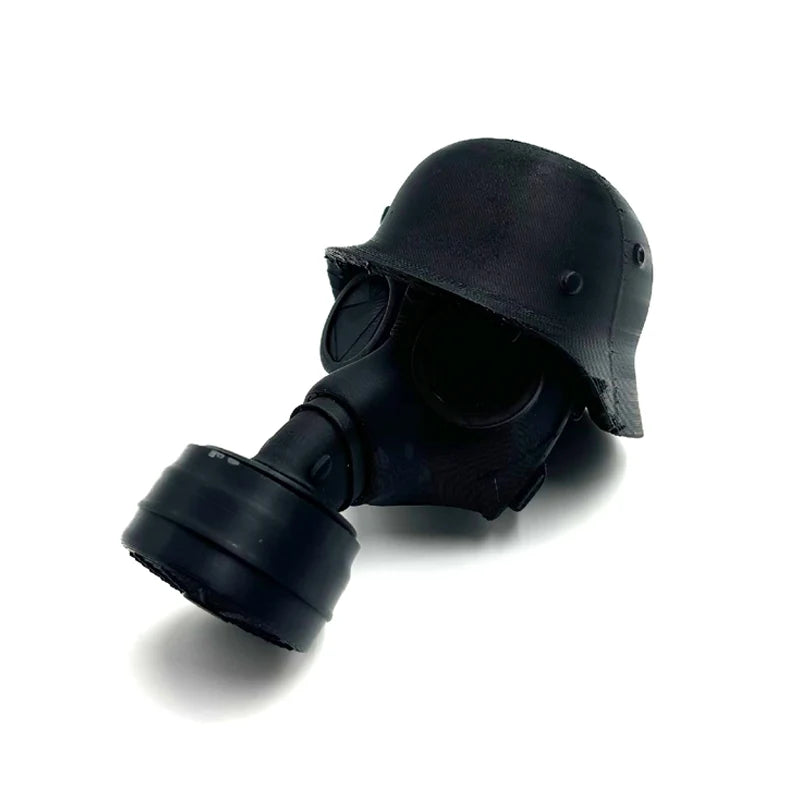 Trailer Hitch Cover Weatherproof Military Helmet & Gas Mask