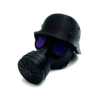 Trailer Hitch Cover Weatherproof Military Helmet & Gas Mask