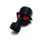 Trailer Hitch Cover Weatherproof Military Helmet & Gas Mask