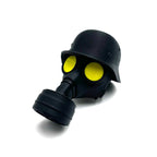 Trailer Hitch Cover Weatherproof Military Helmet & Gas Mask