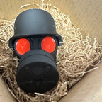 Trailer Hitch Cover Weatherproof Military Helmet & Gas Mask