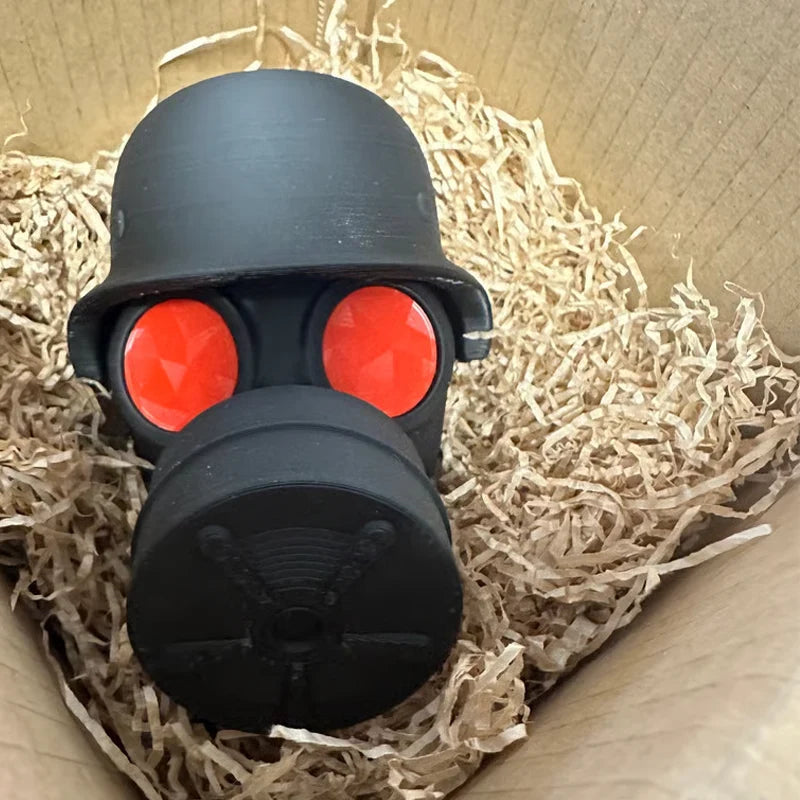 Trailer Hitch Cover Weatherproof Military Helmet & Gas Mask