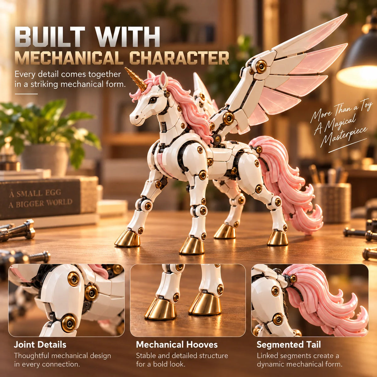 Transforming Figure Mechanical Egg 2-in-1 Design