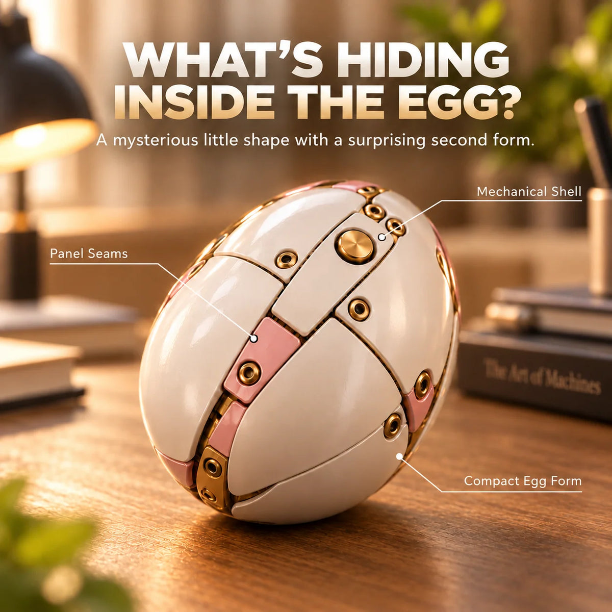 Transforming Figure Mechanical Egg 2-in-1 Design