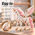 Transforming Unicorn Figure 2-in-1 Egg to Winged Unicorn