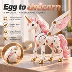 Transforming Unicorn Figure 2-in-1 Egg to Winged Unicorn