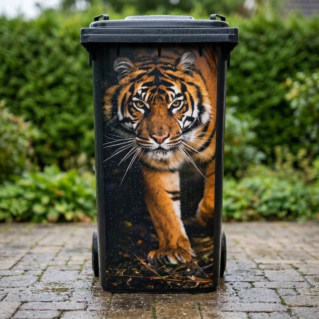 Trash Bin Sticker Animal Motif Self-Adhesive & Waterproof