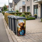 Trash Bin Sticker Animal Motif Self-Adhesive & Waterproof