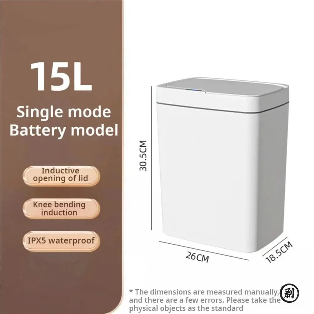 Trash Can Touchless Sensor Automatic Bag System 15L