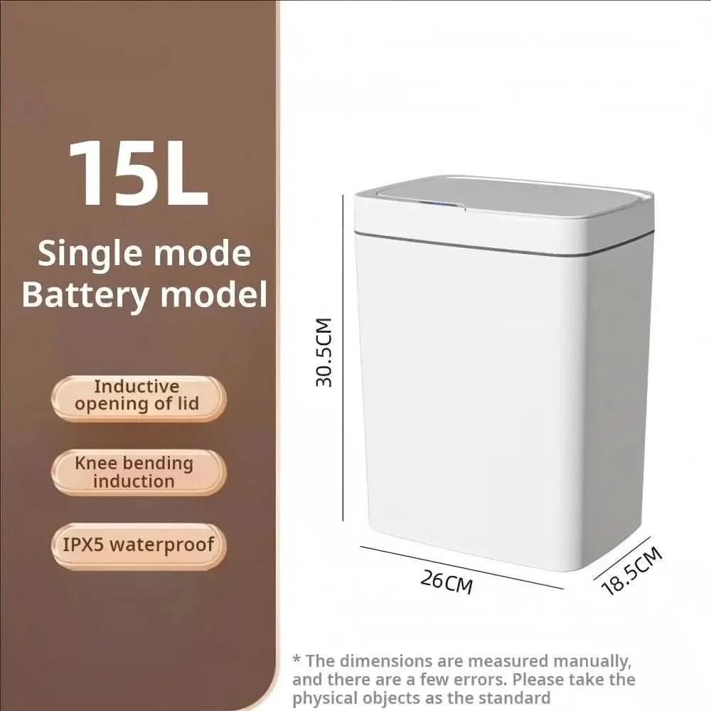 Trash Can Touchless Sensor Automatic Bag System 15L