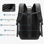 Travel Backpack Compressible Design Laptop Compartment & Multiple Pockets