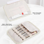 Travel Cosmetic Bag Clear Compartments Water-Resistant