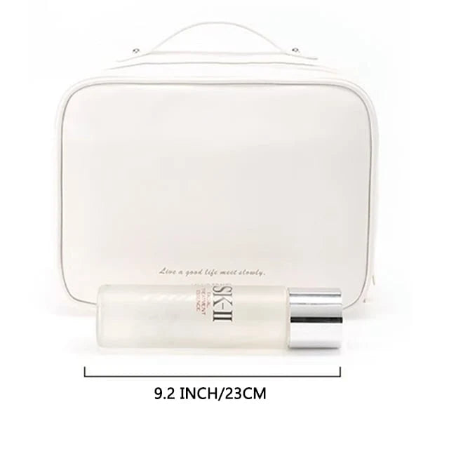 Travel Cosmetic Bag Clear Compartments Water-Resistant