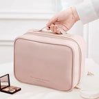 Travel Cosmetic Bag Clear Compartments Water-Resistant